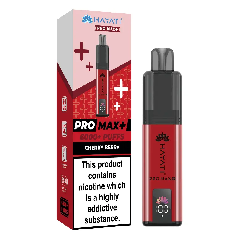 Cherry Berry Hayati Pro Max Plus 6K Disposable Vape 20mg